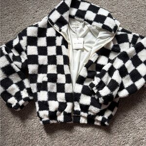 BRAND NEW Cozy Checkered Women's Jacket